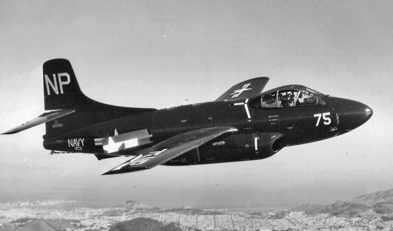A US Navy Douglas F3D-1 Skyknight from Composite Squadron VC-3 “Blue Nemesis” in flight circa 1950 (US Navy)