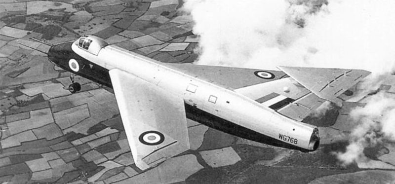 The Short Brothers SB.5 was built to test the steeply swept wings and tailplane for the English Electric P.1 (Author unknown)