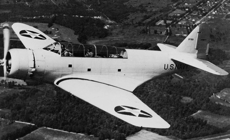 The Douglas XTBD-1, the prototype for the TBD Devastator. Note the original flat canopy, which was changed for production aircraft. (US Navy)