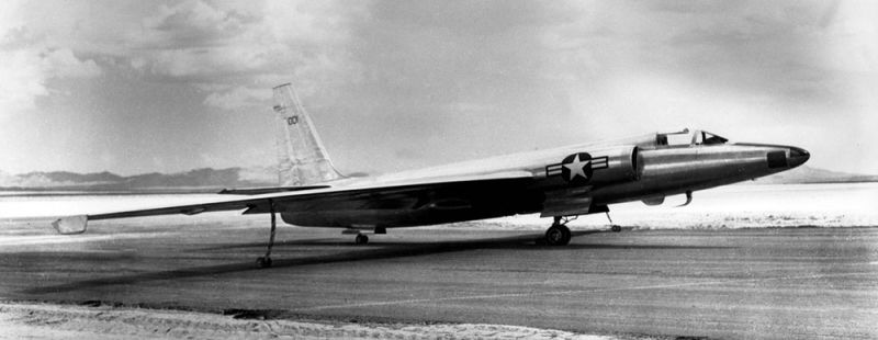 The first Lockheed U-2, known as Article 001 to mask its true mission. The prototype took its maiden flight on August 4, 1955. (US Air Force)