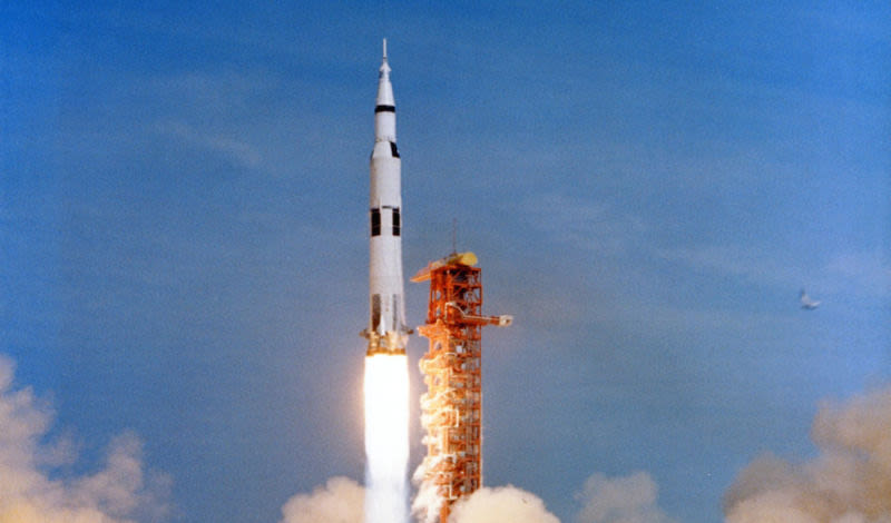 Apollo 11 lifts off from Kennedy Space Center (NASA)