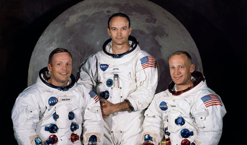 The Apollo 11 crew: Neil Armstrong, Michael Collins, Edwin “Buzz” Aldrin. (NASA)