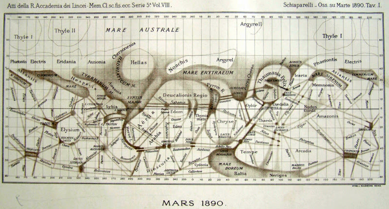 An early map of Mars based on telescope observations