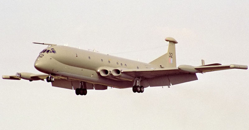 A Hawker Siddeley Nimrod, a development of the original Comet airliner. (Anthony Noble)