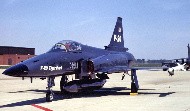 An F-20 in aggressor livery (US Air Force)