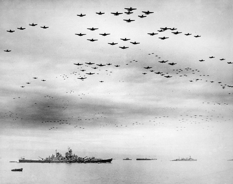 Illustration for article titled September 2, 1945: The Japanese sign formal surrender papers on board USS iMissouri/i, ending WWII