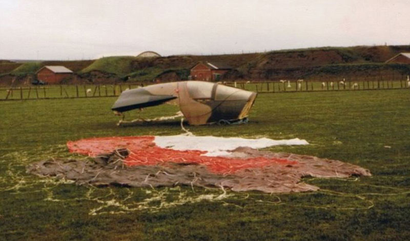 The escape capsule of a Royal Australian Air Force F-111C after the crew was forced to eject over New Zealand (Gary Danvers Collection)