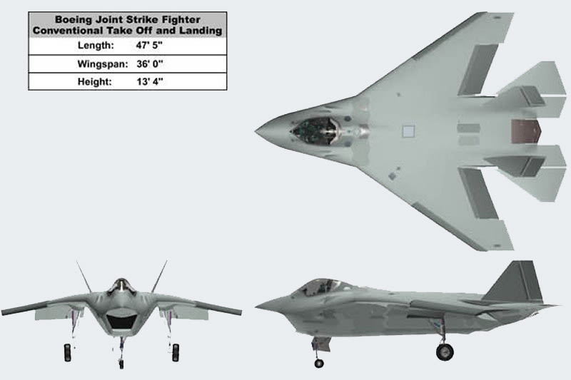 The proposed configuration for the production version of the X-32 (Global Security)