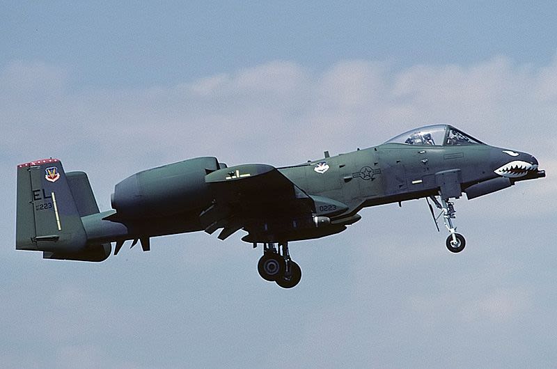 An early A-10A Thunderbolt II in European green camouflage (Mike Freer)
