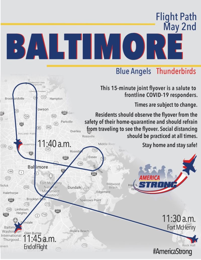 Illustration for article titled Thunderbirds Release May 2 Flight Plans for Baltimore, DC