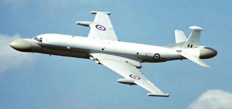 The airborne early warning (AEW) variant of the Nimrod, which was not adopted (Mike Freer)