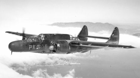 Northrop P-61B Black Widow. From the B model forward, the upper turret was removed. (Bill Larkins)