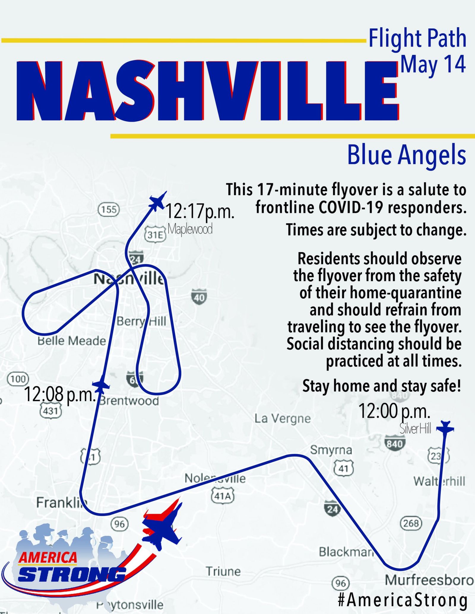 Illustration for article titled Blue Angels Over Nashville and Little Rock Tomorrow