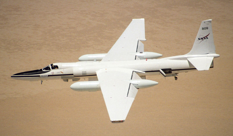 A Lockheed ER-2 operated by NASA for high altitude research