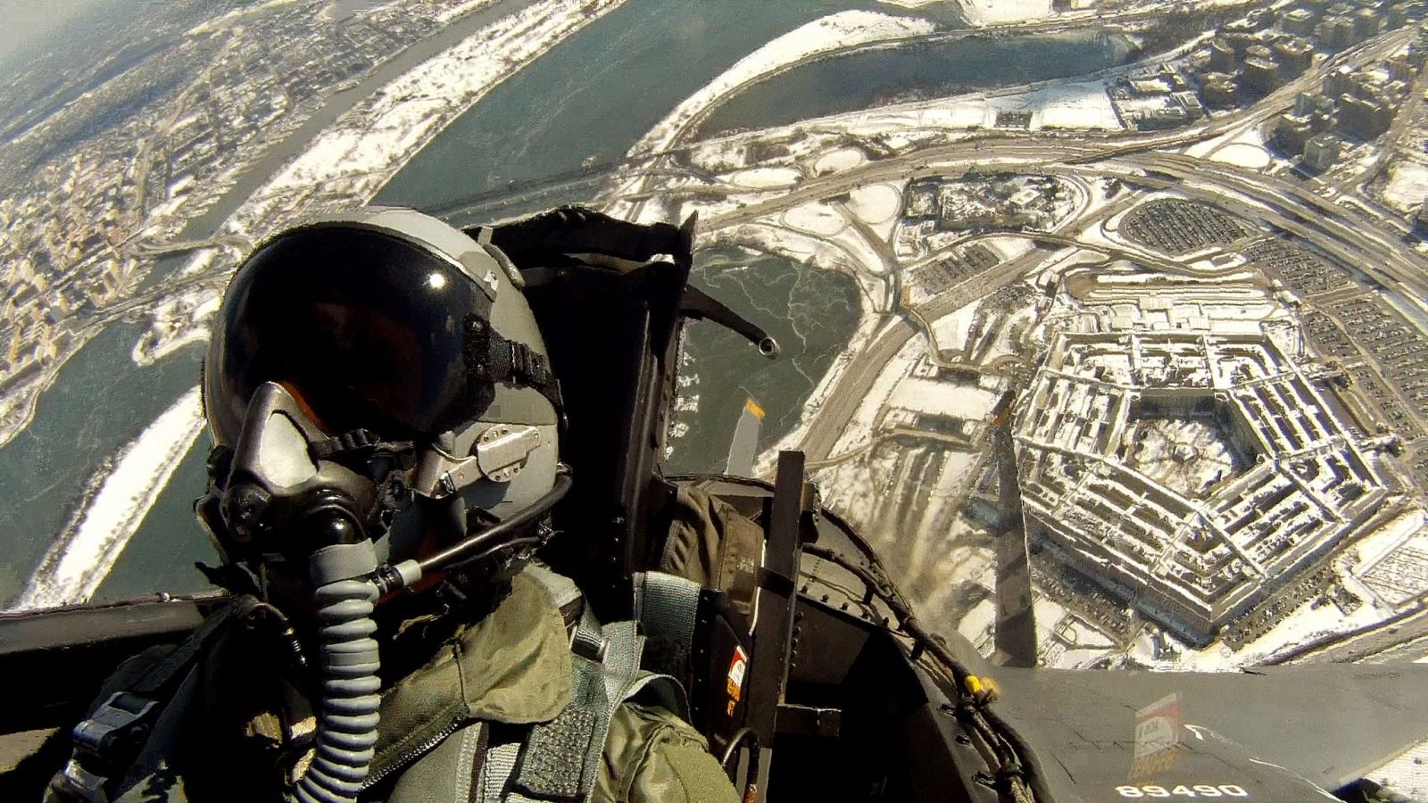 F-15 over the Pentagon