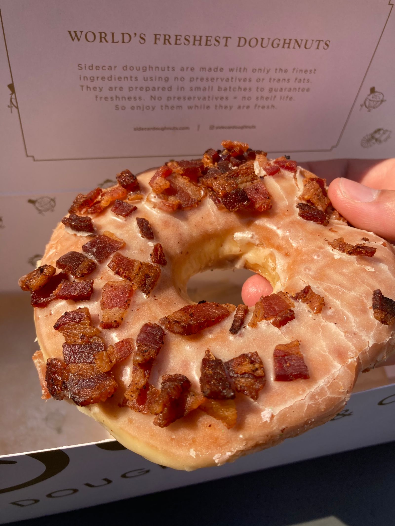 Illustration for article titled Food Review: 2020 Sidecar Maple Bacon Doughnut