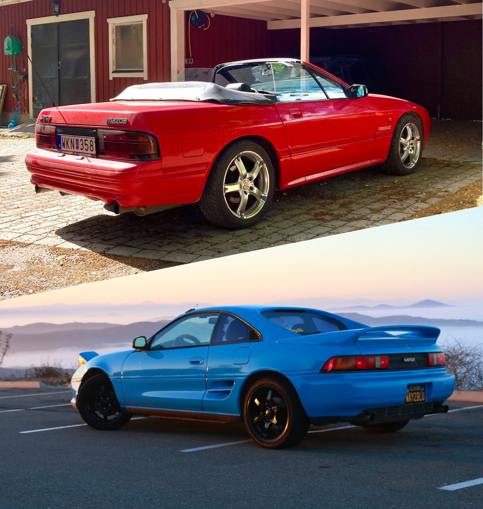 Illustration for article titled Red vs Blu -- Which 91 Import Sports Car is the One for You?