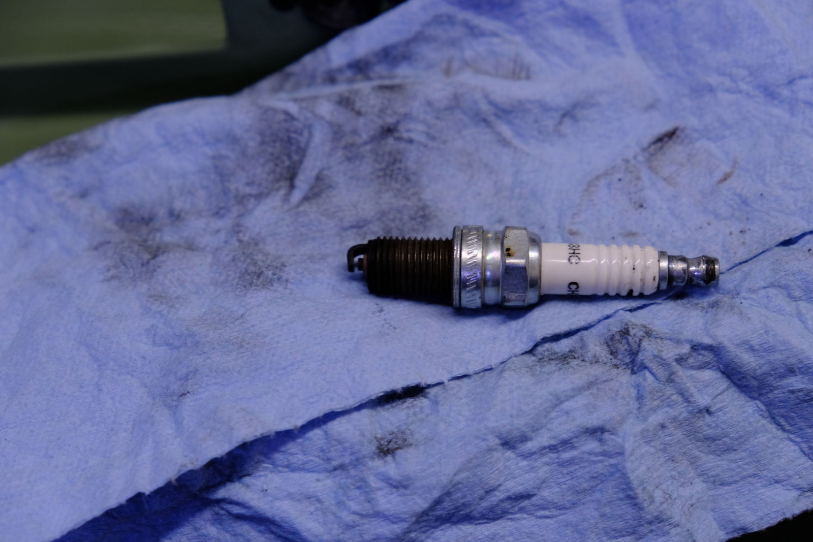 I will probably replace the spark plugs, these have 4k miles on them, I couldn’t photograph them well without a flash.