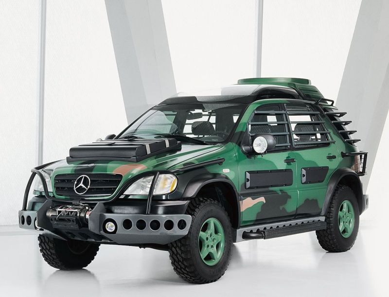 Illustration for article titled The Mercedes GLB Concept but make it Jurassic Park